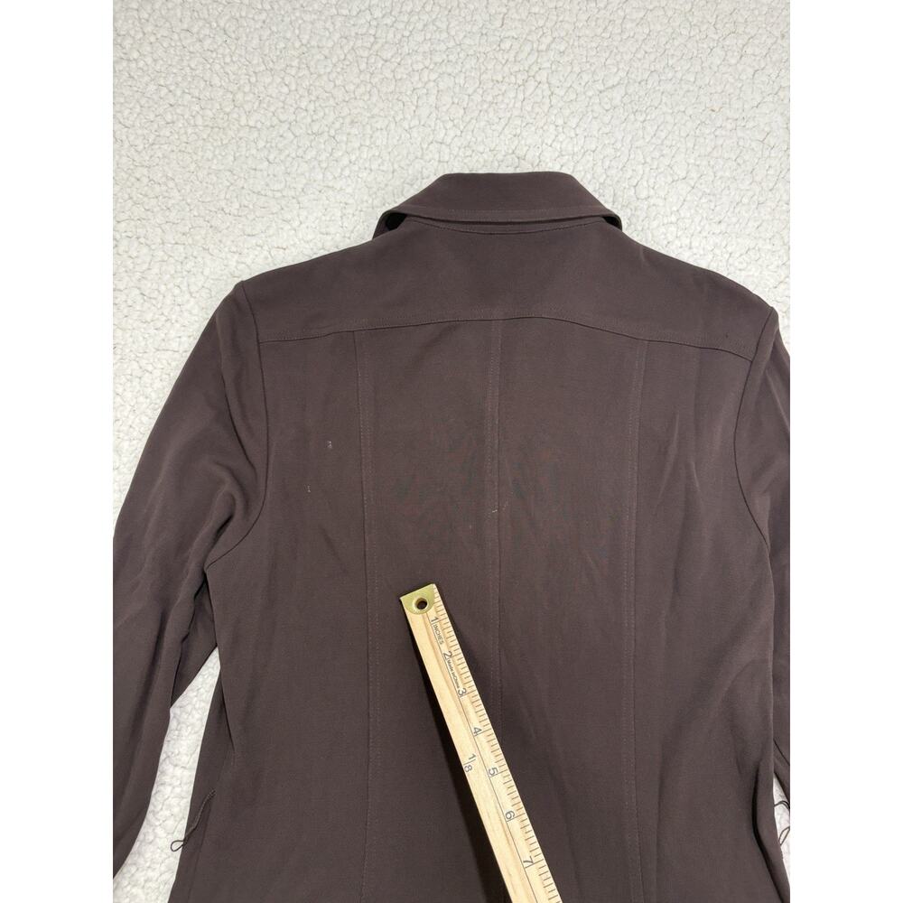 Lauren Ralph Lauren Shirt Dress Women's S Chocolate Brown Safari Utility Midi - Picture 7 of 9